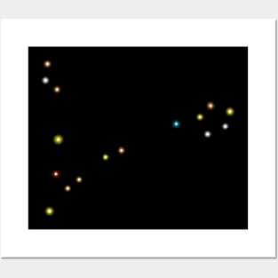 Constellation Pisces (variant) Posters and Art